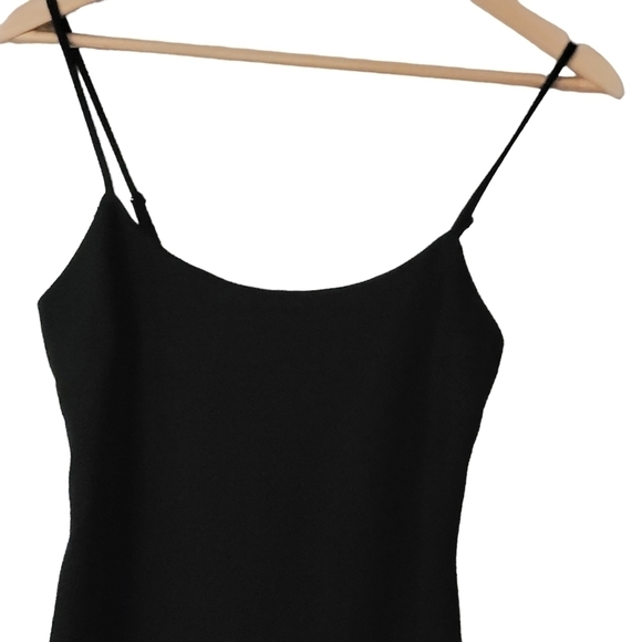 NEXT UP Womens Black Lace Trim Midi Cocktail Party Dress 9/10 - Picture 7 of 12